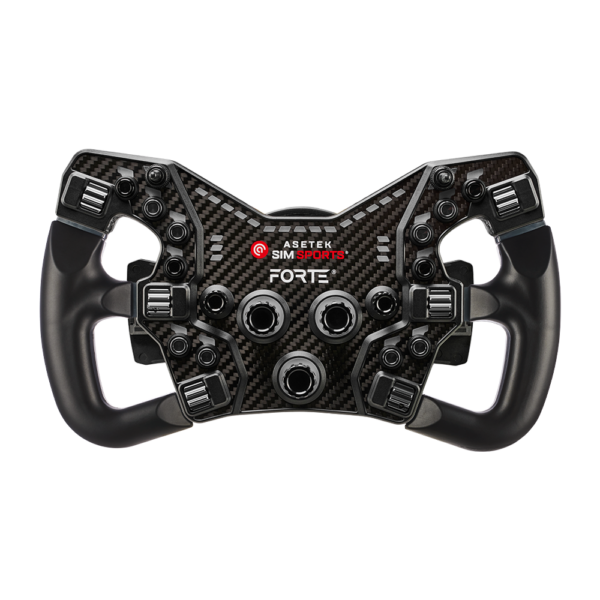 Asetek Forte® Formula Button Box (Black, Alu. Buttons)