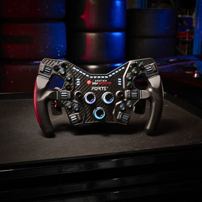 Asetek Forte® Formula Button Box (Black, Alu. Buttons)