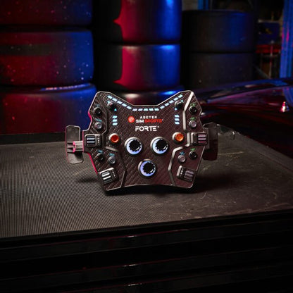 Asetek Forte® GT Button Box (Black, Alu. Buttons)