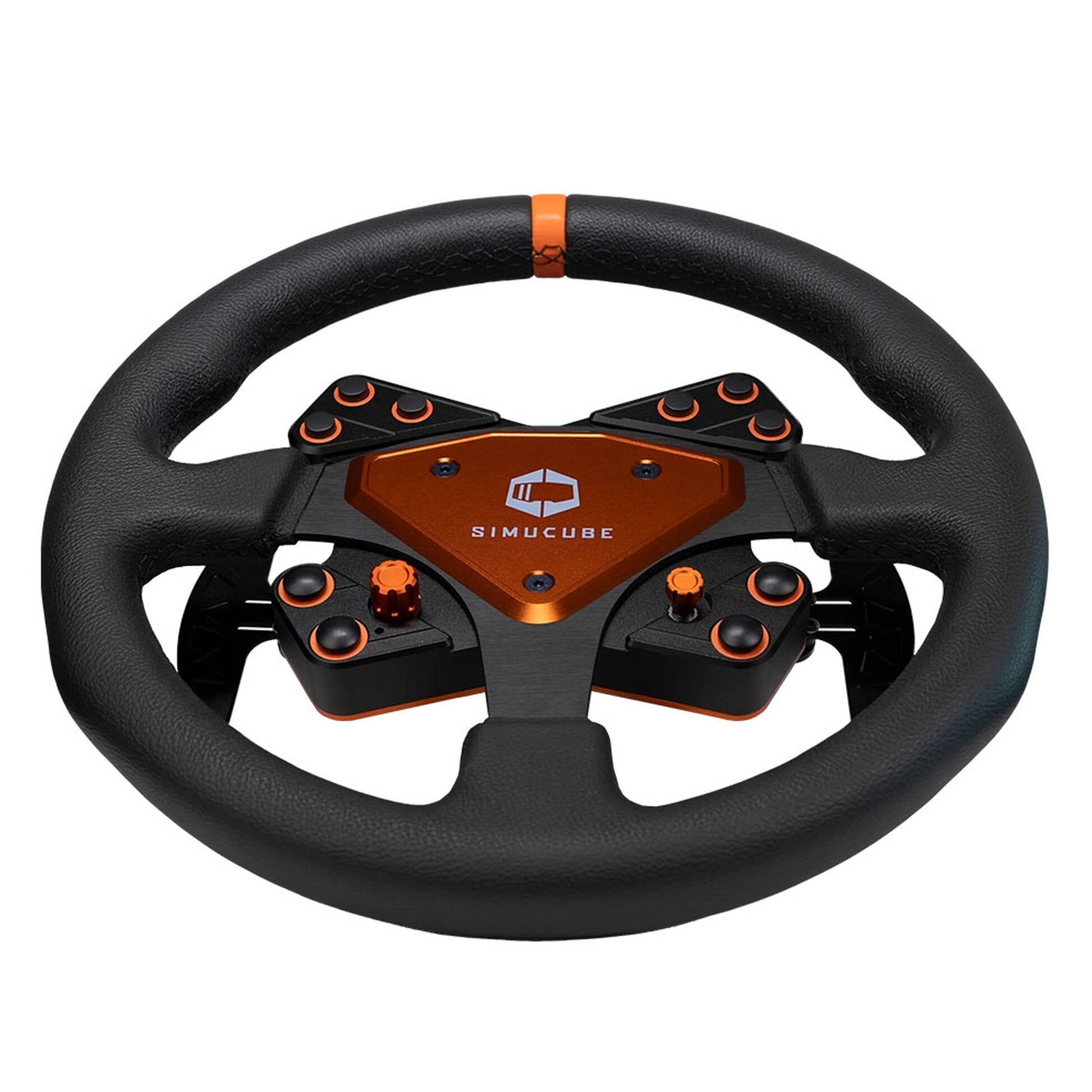 SIMUCUBE Tahko Round Orange Steering Wheel