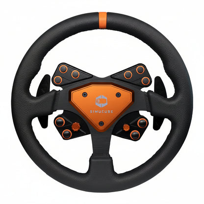 SIMUCUBE Tahko Round Orange Steering Wheel