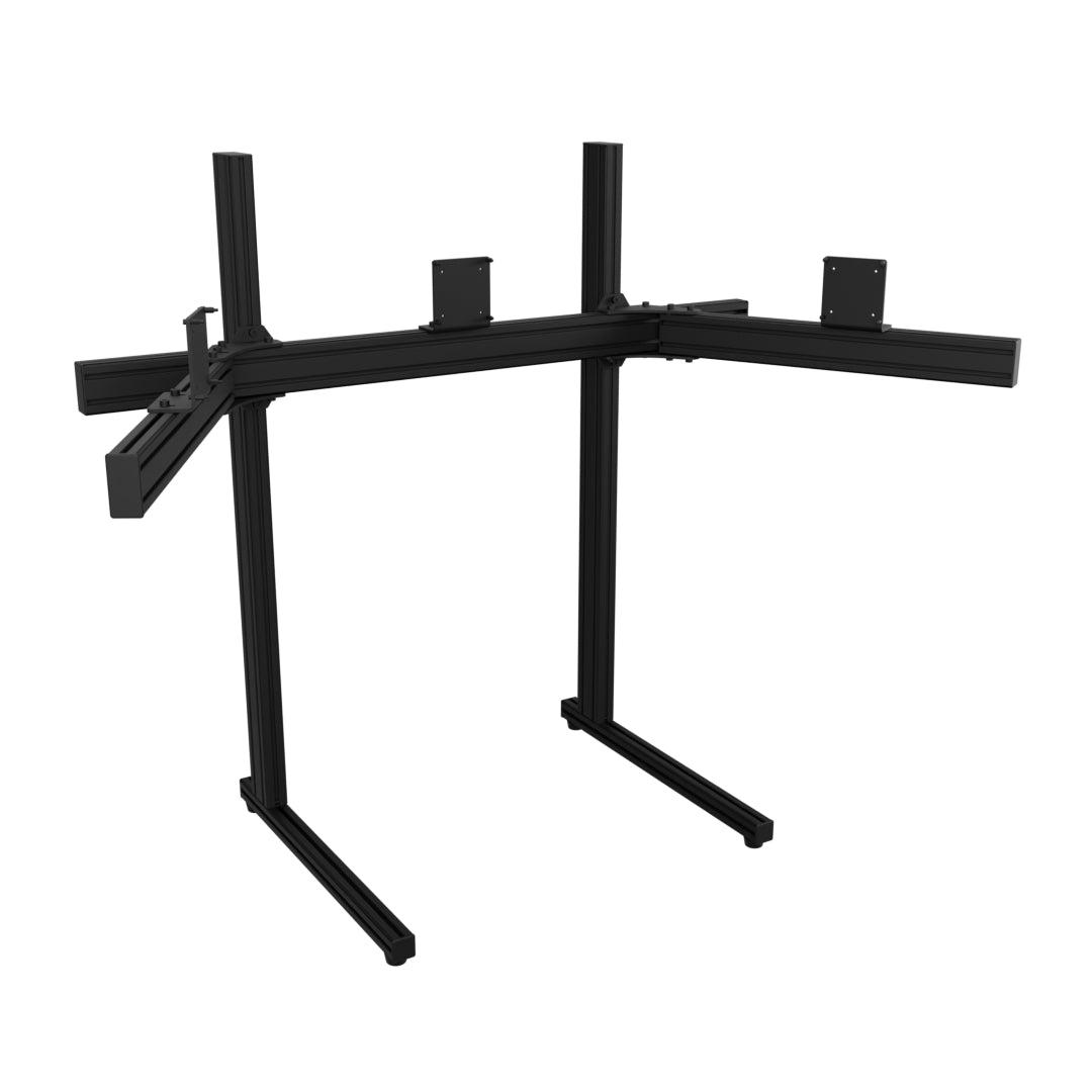 HELENTE Freestanding Triple Monitor Stand (up to 43")
