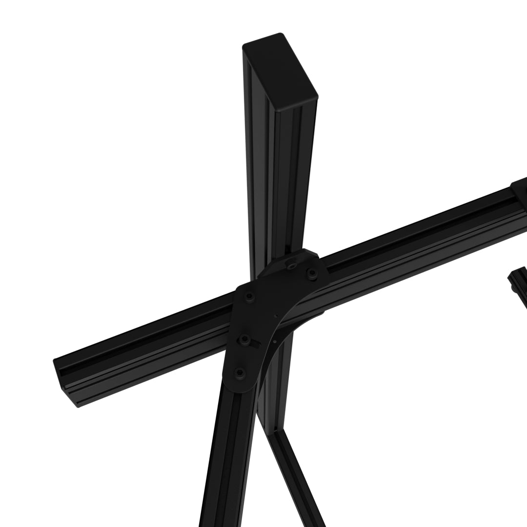 HELENTE Freestanding Triple Monitor Stand (up to 43")