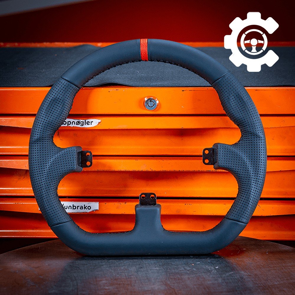 Asetek Closed D Black Leather Rim