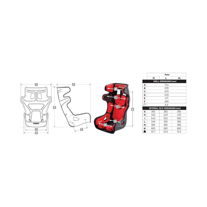 SABELT GT-PAD sport seat rear