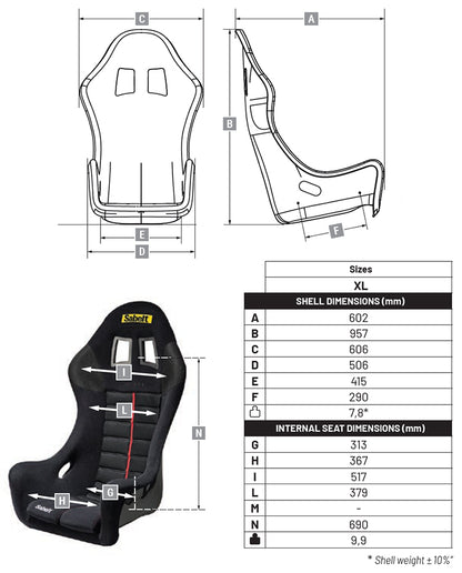SABELT TITAN XL seat
