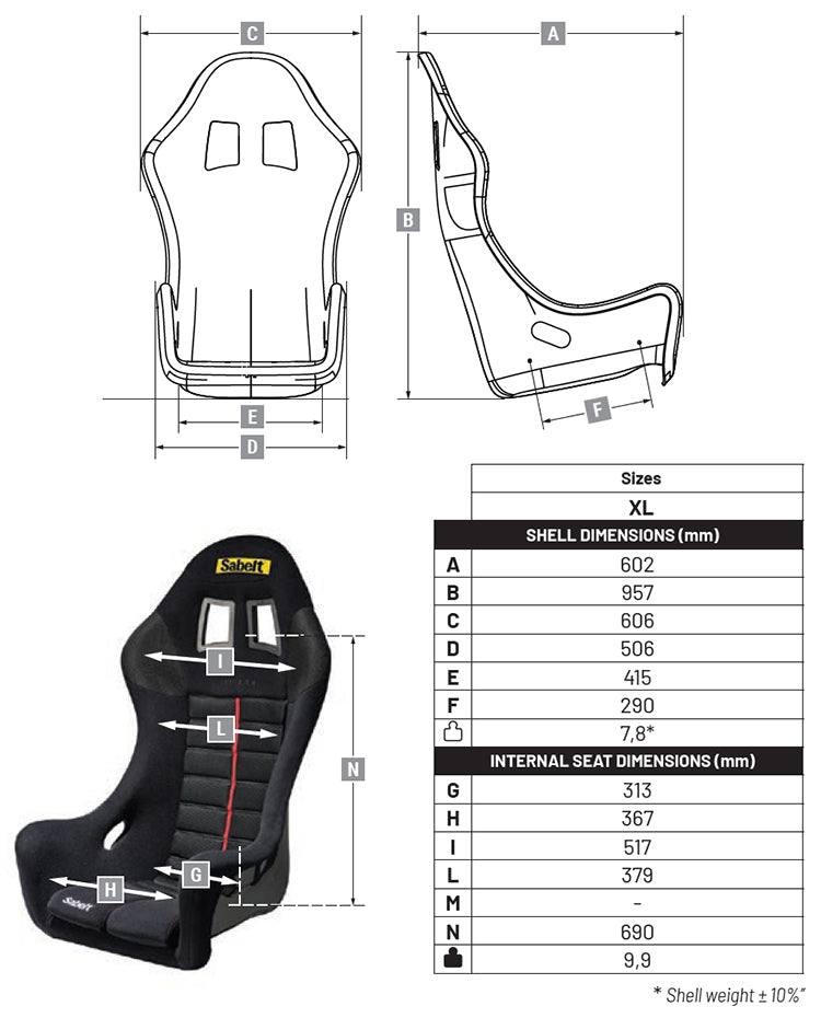 SABELT TITAN XL seat