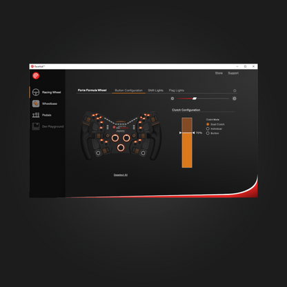 Asetek Forte® Formula Steering Wheel (Orange)